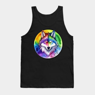 Rainbow Wolf Tank Top